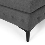 Burland Modern 3-seat Sectional Sofa w/ Chaise Lounge by Christopher Knight Home