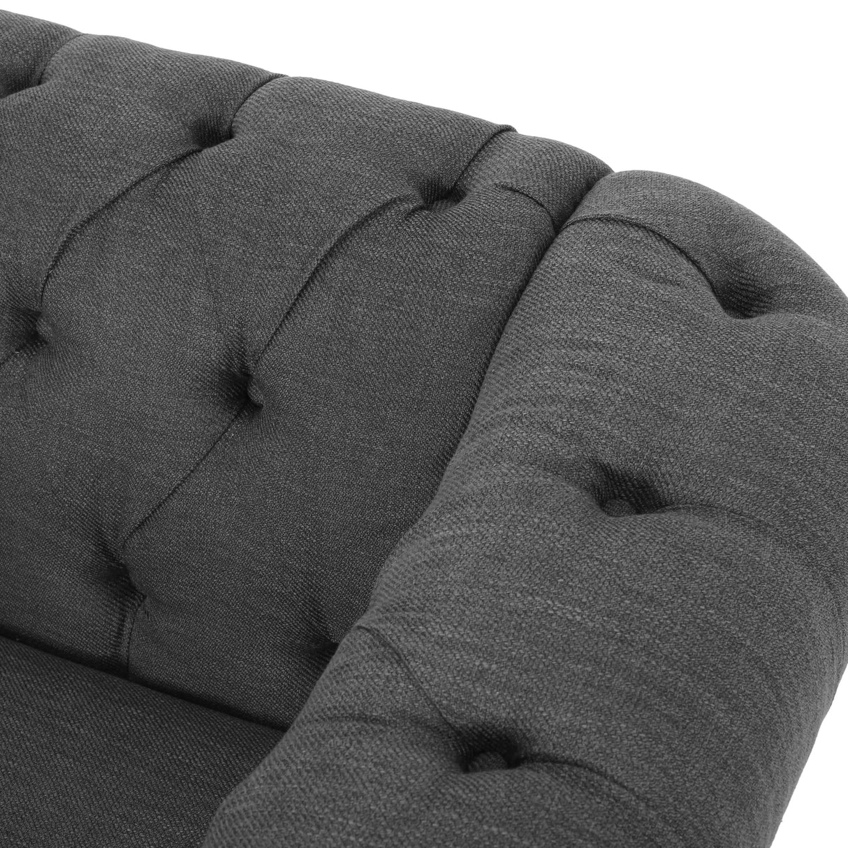 Burland Modern 3-seat Sectional Sofa w/ Chaise Lounge by Christopher Knight Home