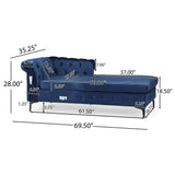 Burland Modern 3-seat Sectional Sofa w/ Chaise Lounge by Christopher Knight Home
