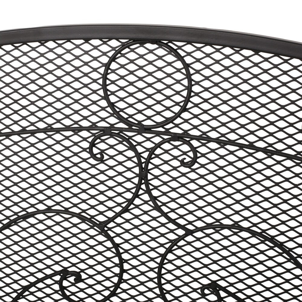 Burnell Contemporary Iron Fireplace Screen by Christopher Knight Home - 30.75" H x 36.00" W x 10.00" D