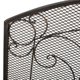 Burnell Contemporary Iron Fireplace Screen by Christopher Knight Home - 30.75" H x 36.00" W x 10.00" D