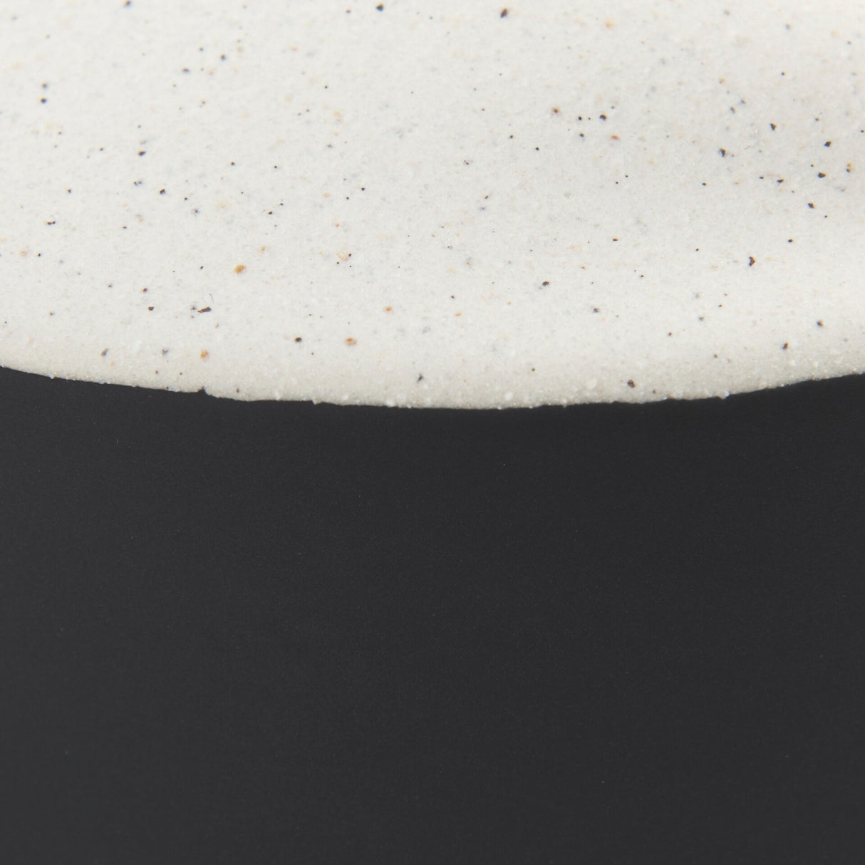 Burton Medium White & Black Ceramic Jug Vase