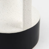 Burton Medium White & Black Ceramic Jug Vase