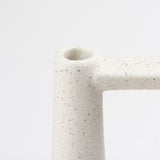 Burton Medium White & Black Ceramic Jug Vase