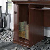 Bush Birmingham Office Desk with Hutch, Lateral File and Bookcase