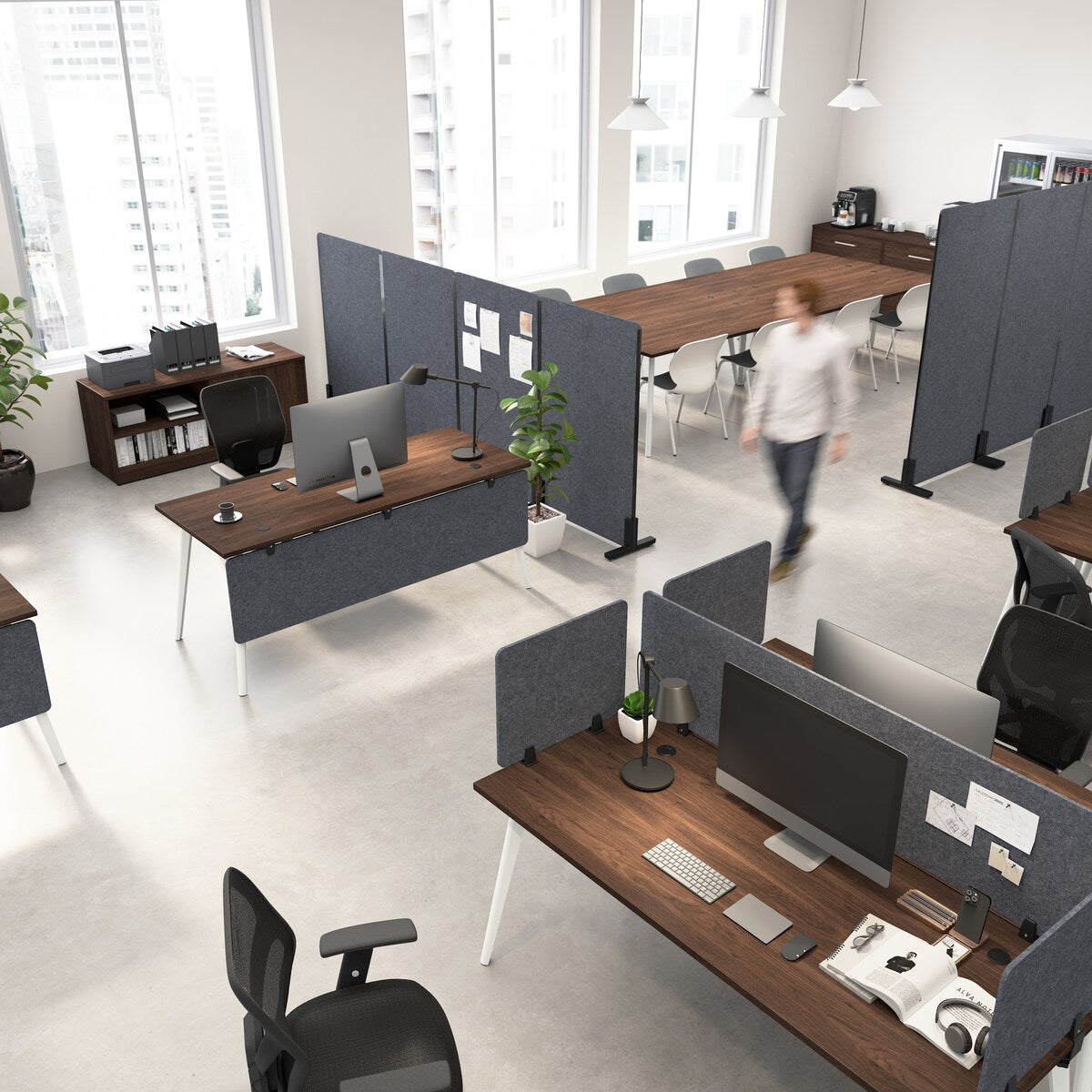Bush Business Furniture 58W Office Desktop Privacy Screen