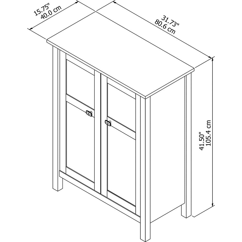 Bar Cabinet with Wine Storage in White