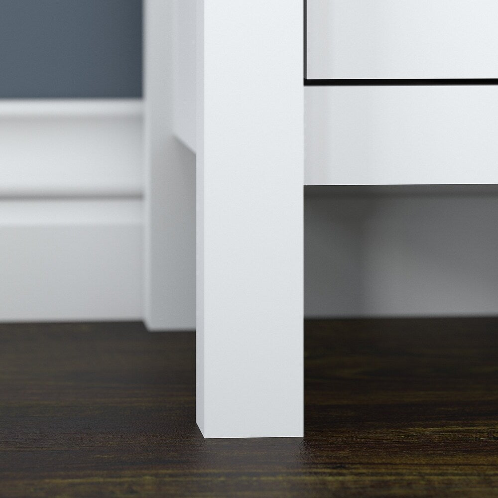 Bar Cabinet with Wine Storage in White