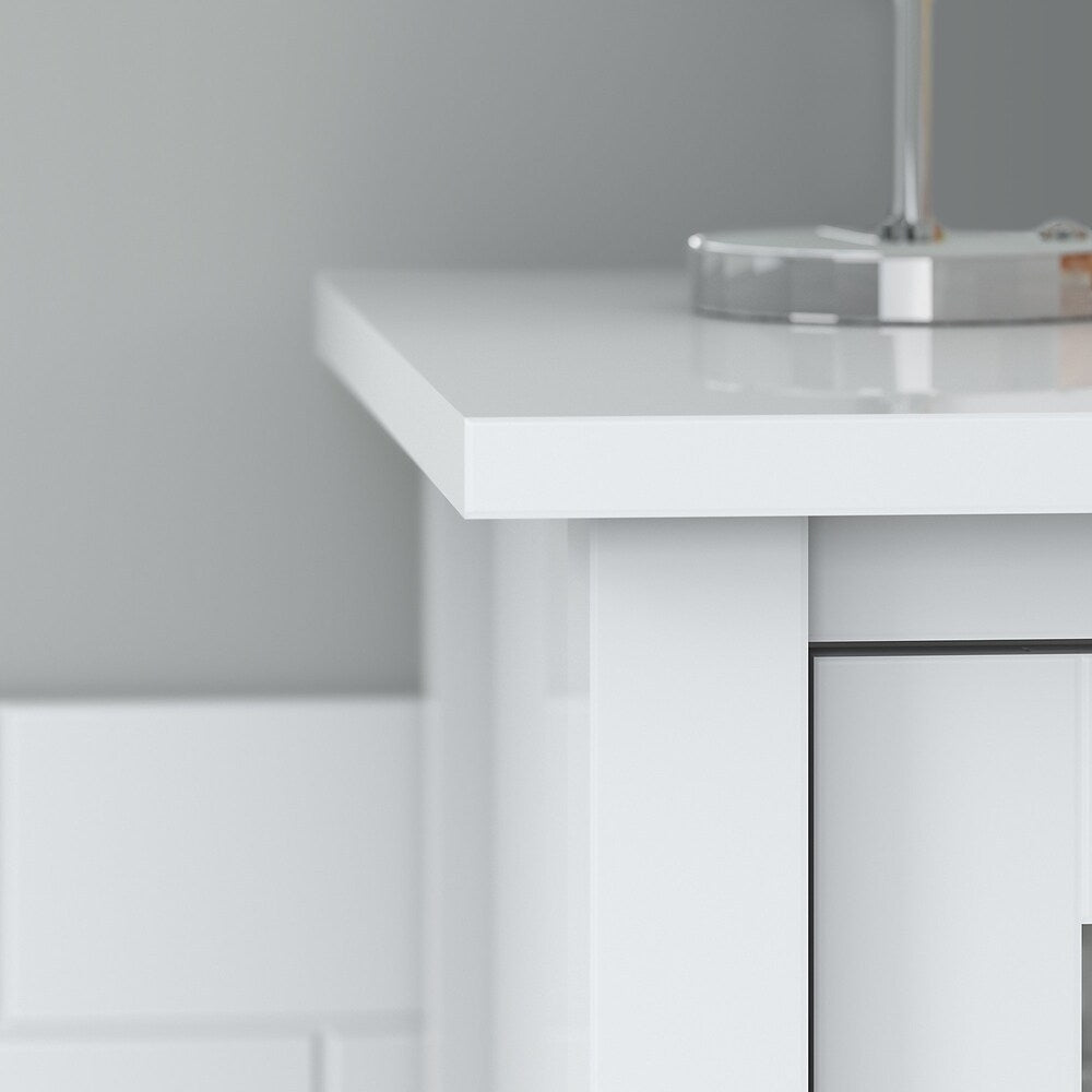 Bush Furniture Broadview Bathroom Storage Cabinet in White