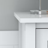 Bush Furniture Broadview Bathroom Storage Cabinet in White