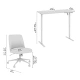 Bush Furniture Energize Height Adjustable Standing Desk and Chair Set