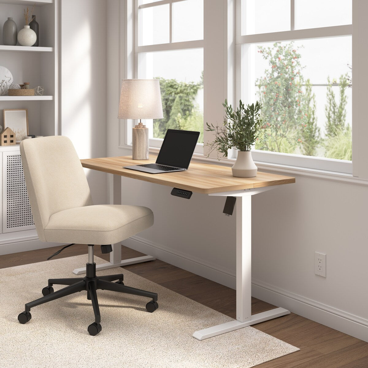 Bush Furniture Energize Height Adjustable Standing Desk and Chair Set