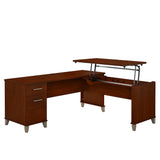 Somerset 72W 3 Position Sit to Stand L Shaped Desk by Bush Furniture