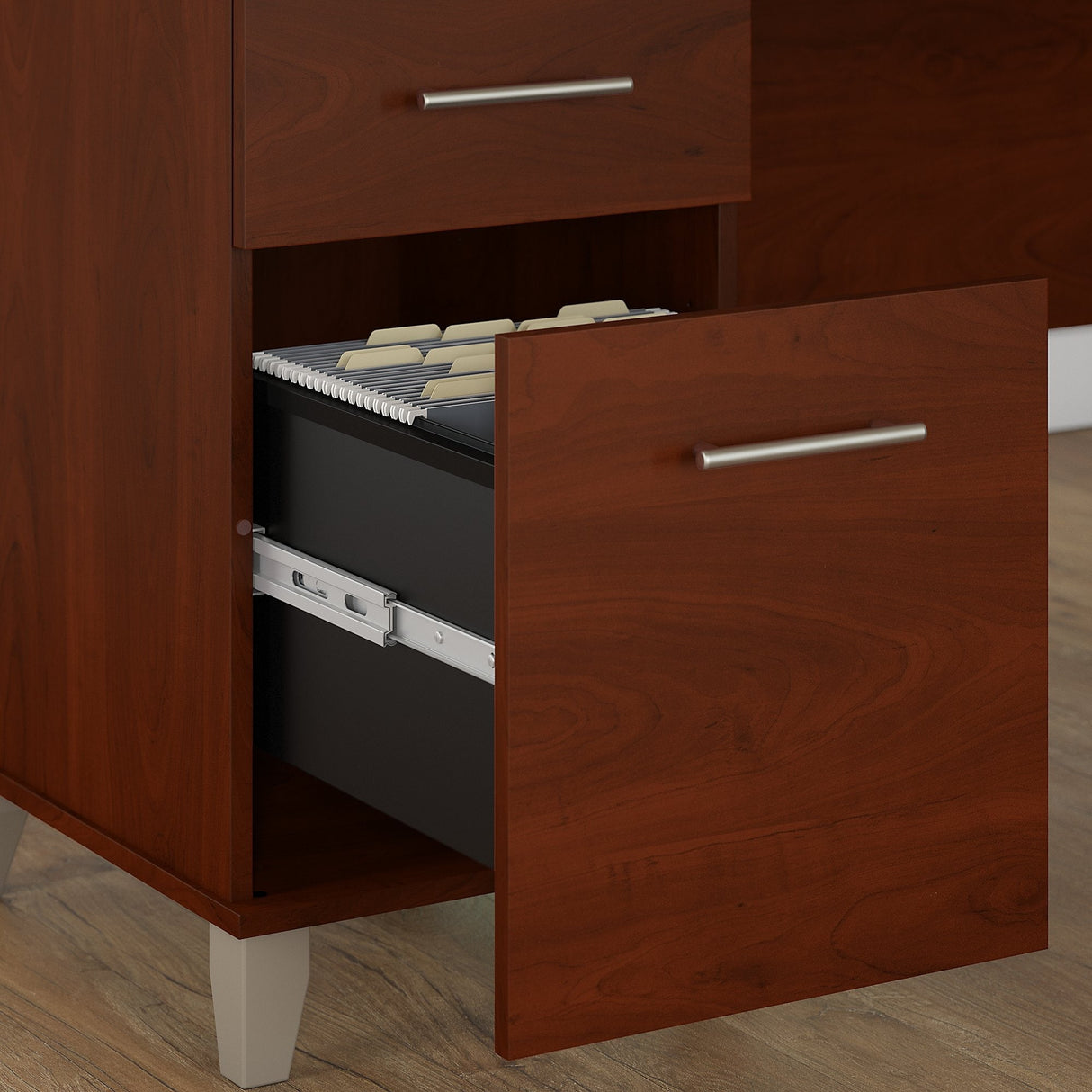Somerset 72W 3 Position Sit to Stand L Shaped Desk by Bush Furniture