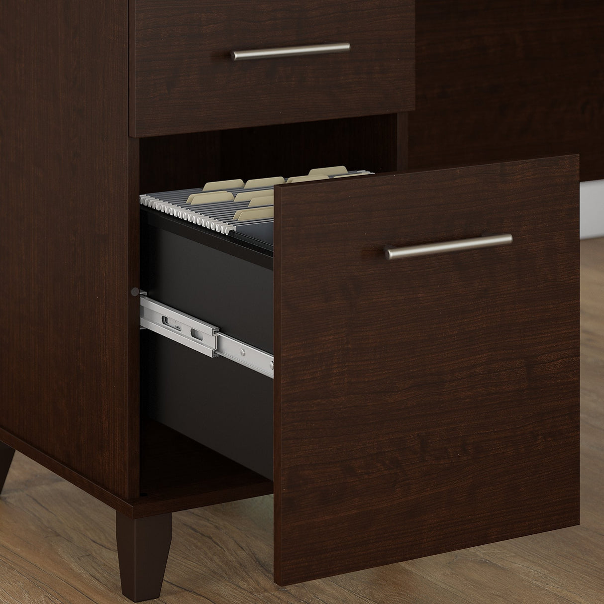Somerset 72W 3 Position Sit to Stand L Shaped Desk by Bush Furniture