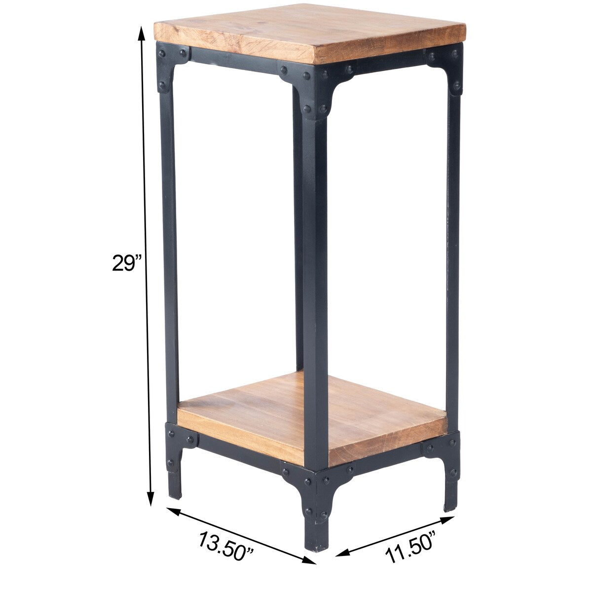 Butler Grimsley Multicolor Iron/Wood Pedestal Stand