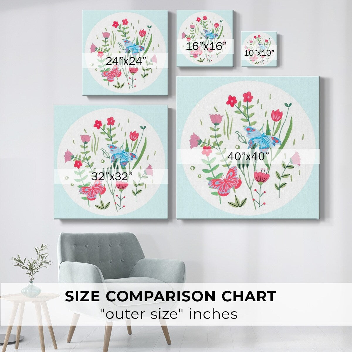 Butterfly Season III-Gallery Wrapped Canvas