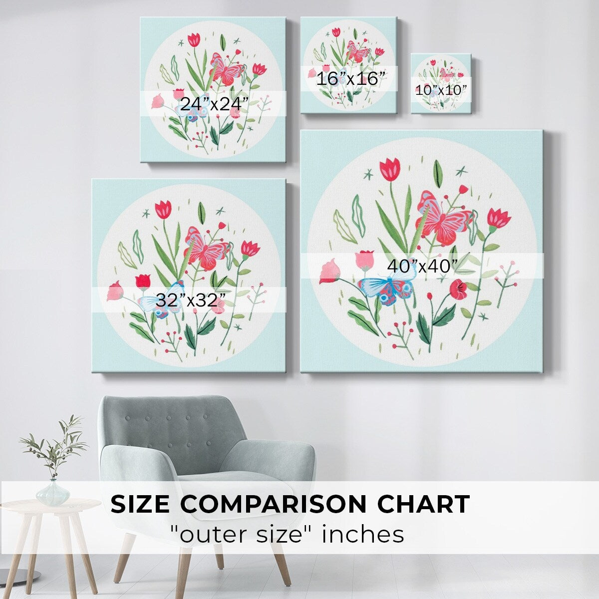 Butterfly Season V-Gallery Wrapped Canvas