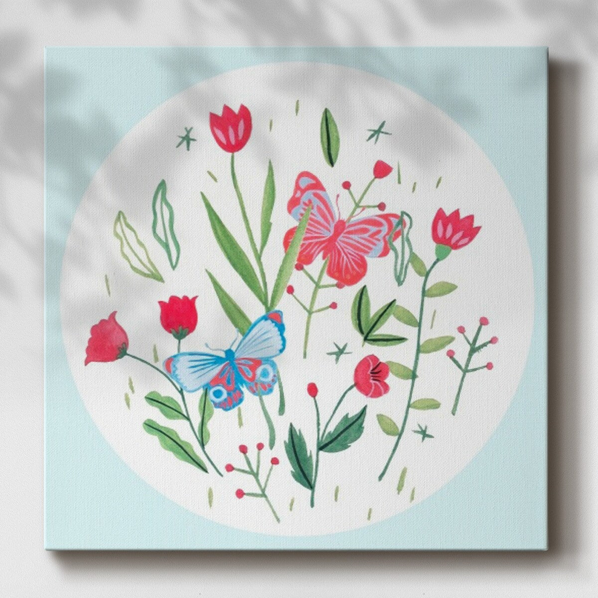 Butterfly Season V-Gallery Wrapped Canvas