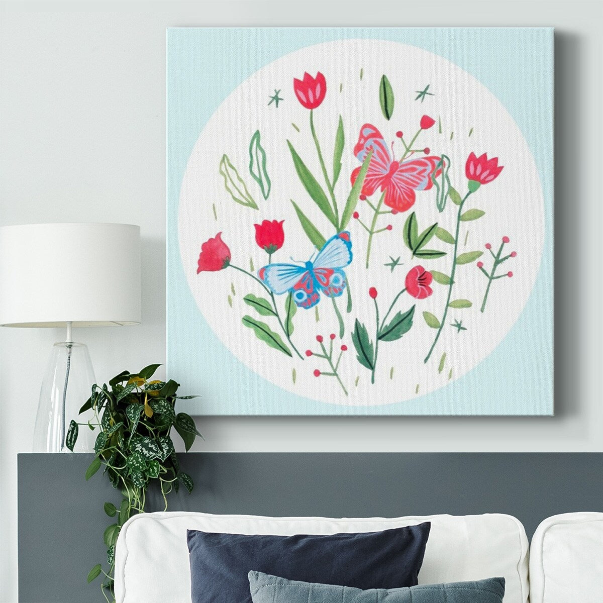 Butterfly Season V-Gallery Wrapped Canvas