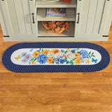 Butterfly and Floral Bouquet Skid-Resistant Accent Rug
