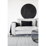 By-Boo Madam Rectangular Black Viscose Throw Pillows Set of 2