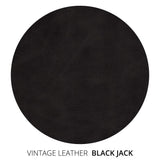 Byrne Black Jack Leather Sofa - Custom Made to Order TAG by Tandem Arbor