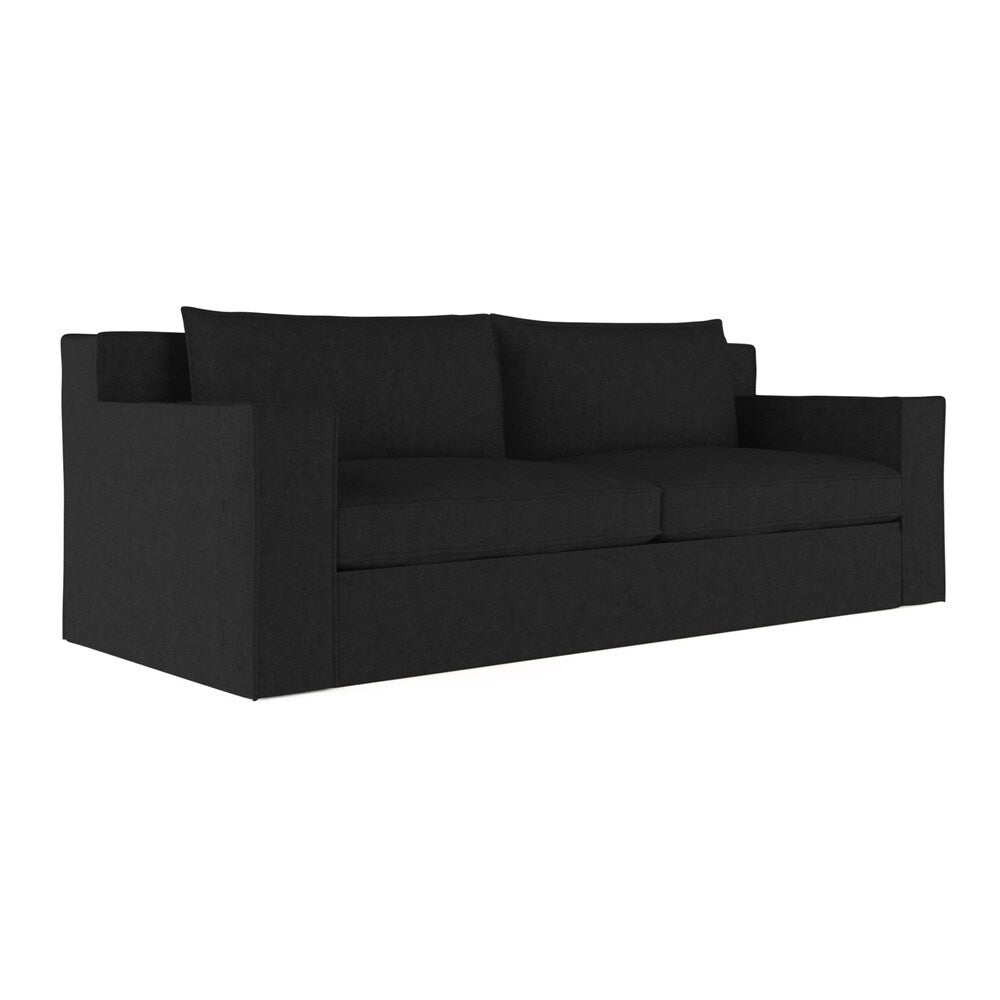 Byrne Black Jack Leather Sofa - Custom Made to Order TAG by Tandem Arbor
