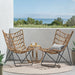 Byson Wicker Outdoor 3 Piece Chat Set by Christopher Knight Home