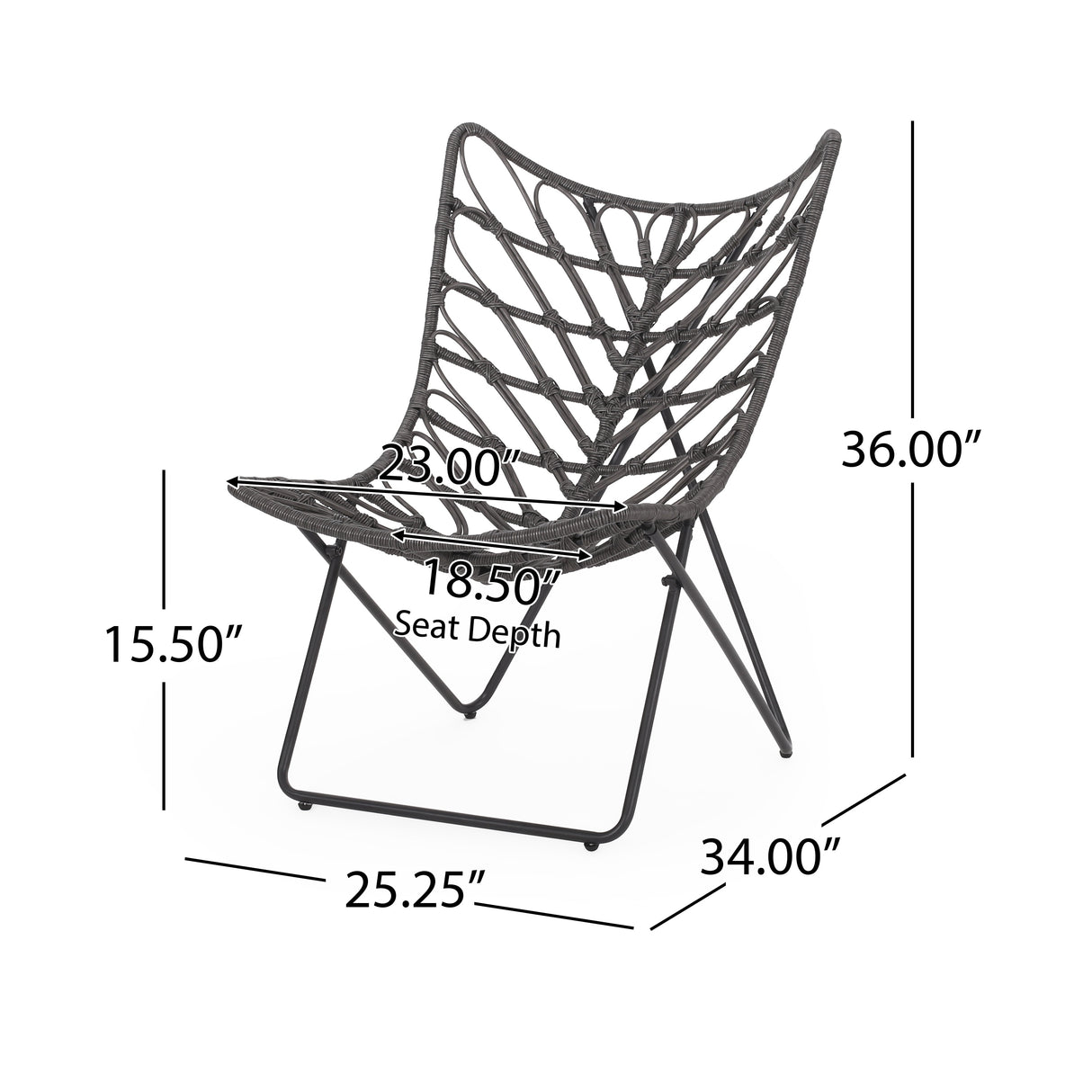 Byson Wicker Outdoor 3 Piece Chat Set by Christopher Knight Home