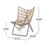 Byson Wicker Outdoor 3 Piece Chat Set by Christopher Knight Home