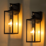 C Cattleya 1-Light Motion Sensor Dusk to Dawn Outdoor Wall Light Sconce with Adjustable Sensitivity and Timer