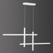 C Cattleya 48" Modern LED Chandelier Kitchen Island Pendant Light - White