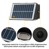 C Cattleya 2-Pack Solar LED Dusk to Dawn Outdoor Wall Sconce Light