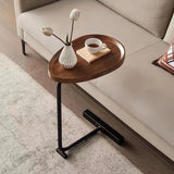 C-Shaped Small Sofa Table for Living Room