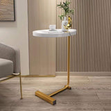 C-Shaped Small Sofa Table for Living Room