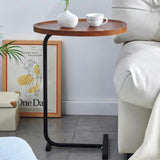 C-Shaped Small Sofa Table for Living Room