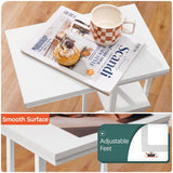 C Table End Table Set of 2, Side Tables Living Room,C Shaped Side Table,Couch Tables That Slide Under Couch Table