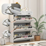   shoe cabinet with 3 doors 2 drawers,large space for storage 