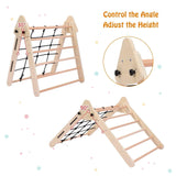  Toddler Climbing Toys Indoor, 4 in 1Montessori Climbing Set with Triangle Climber