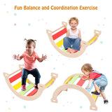  Toddler Climbing Toys Indoor, 4 in 1Montessori Climbing Set with Triangle Climber