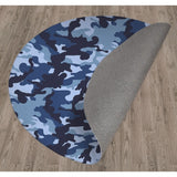 CAMO FLOW NAVY Area Rug by Kavka Designs