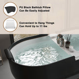 CASAINC Resin Stone Solid Surface Soaking Stand Alone Bathtub Freestanding Bathtub in Matte White