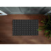 CHECKED CHARCOAL with Rubberized non-slip Backing Indoor|Outdoor Mat By Kavka Designs