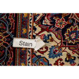 CLEARANCE Floral Kashan Persian Red Area Rug Hand-Knotted - 6'1" x 9'8"