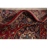 CLEARANCE Floral Kashan Persian Red Area Rug Hand-Knotted - 6'1" x 9'8"