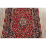 CLEARANCE Floral Kashan Persian Red Area Rug Hand-Knotted - 6'1" x 9'8"