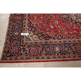 CLEARANCE Floral Kashan Persian Red Area Rug Hand-Knotted - 6'1" x 9'8"