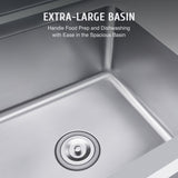 CO-Z Single-basin Utility Sink Free Standing Laundry Kitchen Sink