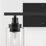 CO-Z Modern 2-Light Vanity Light Wall Sconce with Clear Glass Shades